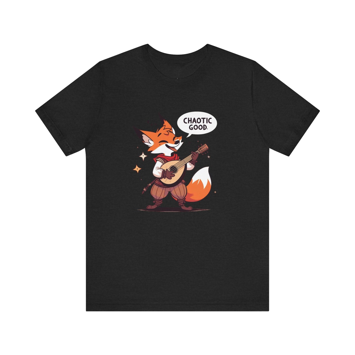 Chaotic Good Bardic Fox Short Sleeve Tee – Tell Your Story