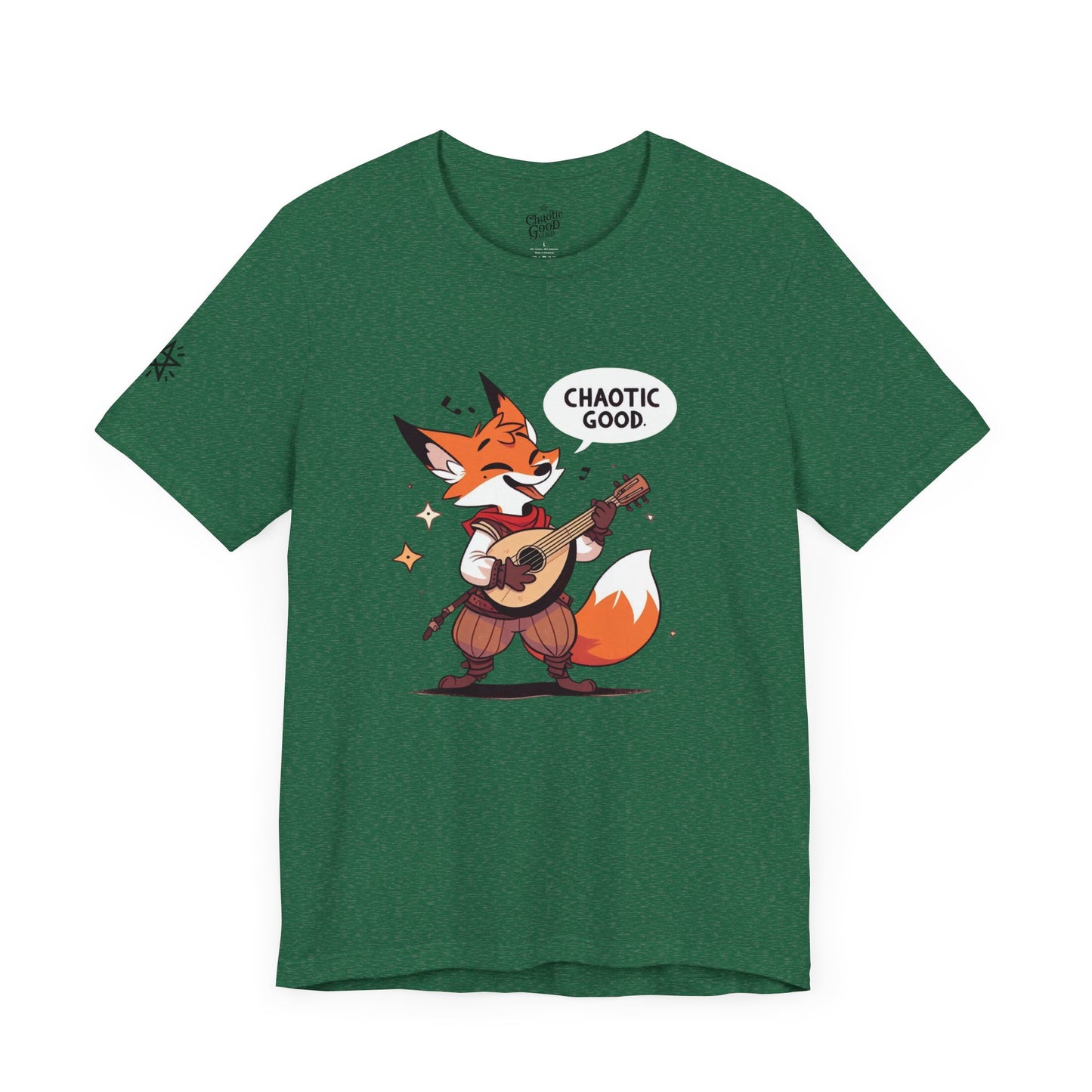 Chaotic Good Bardic Fox Short Sleeve Tee – Tell Your Story