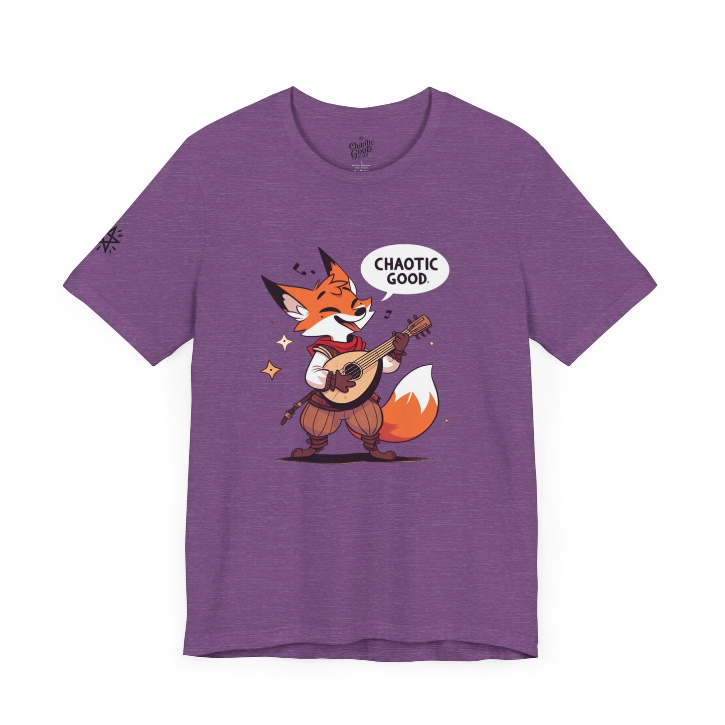 Chaotic Good Bardic Fox Short Sleeve Tee – Tell Your Story