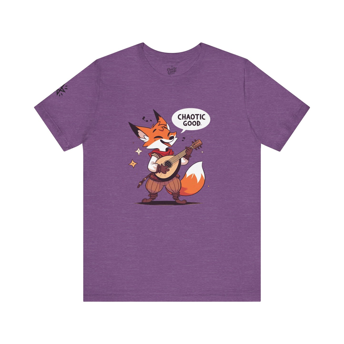 Chaotic Good Bardic Fox Short Sleeve Tee – Tell Your Story