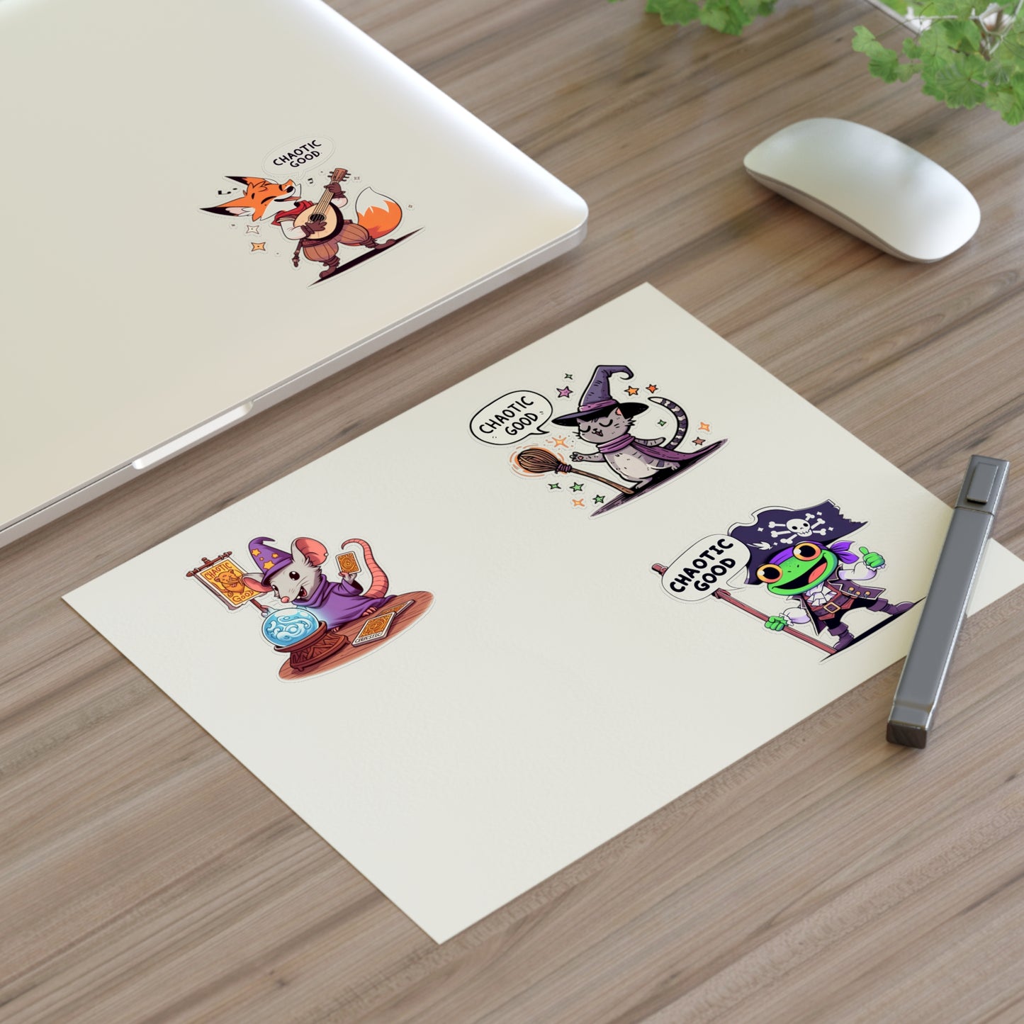 Chaotic Good Guild Sticker Sheet β Stickers for the Mischievous and Magical
