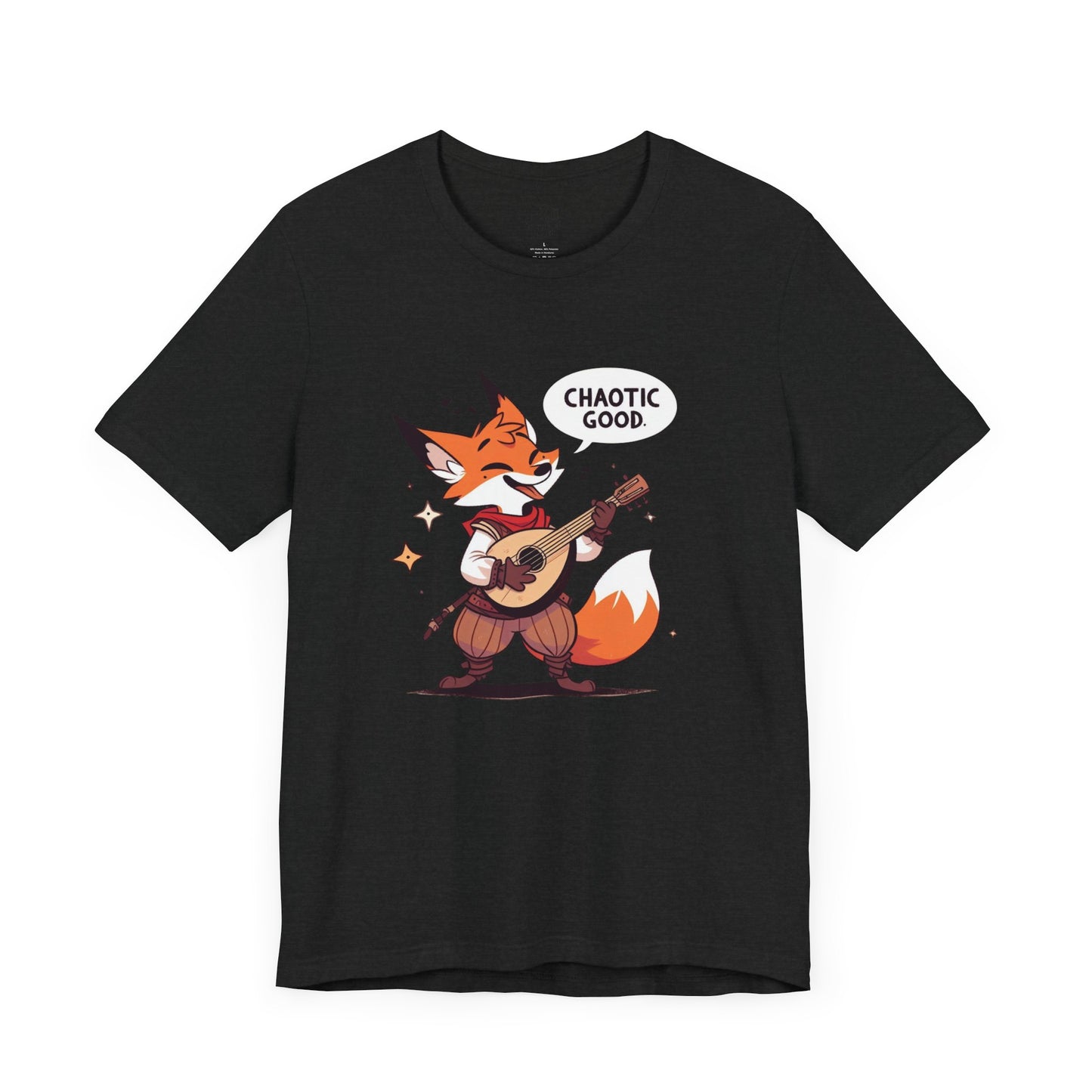 Chaotic Good Bardic Fox Short Sleeve Tee – Tell Your Story