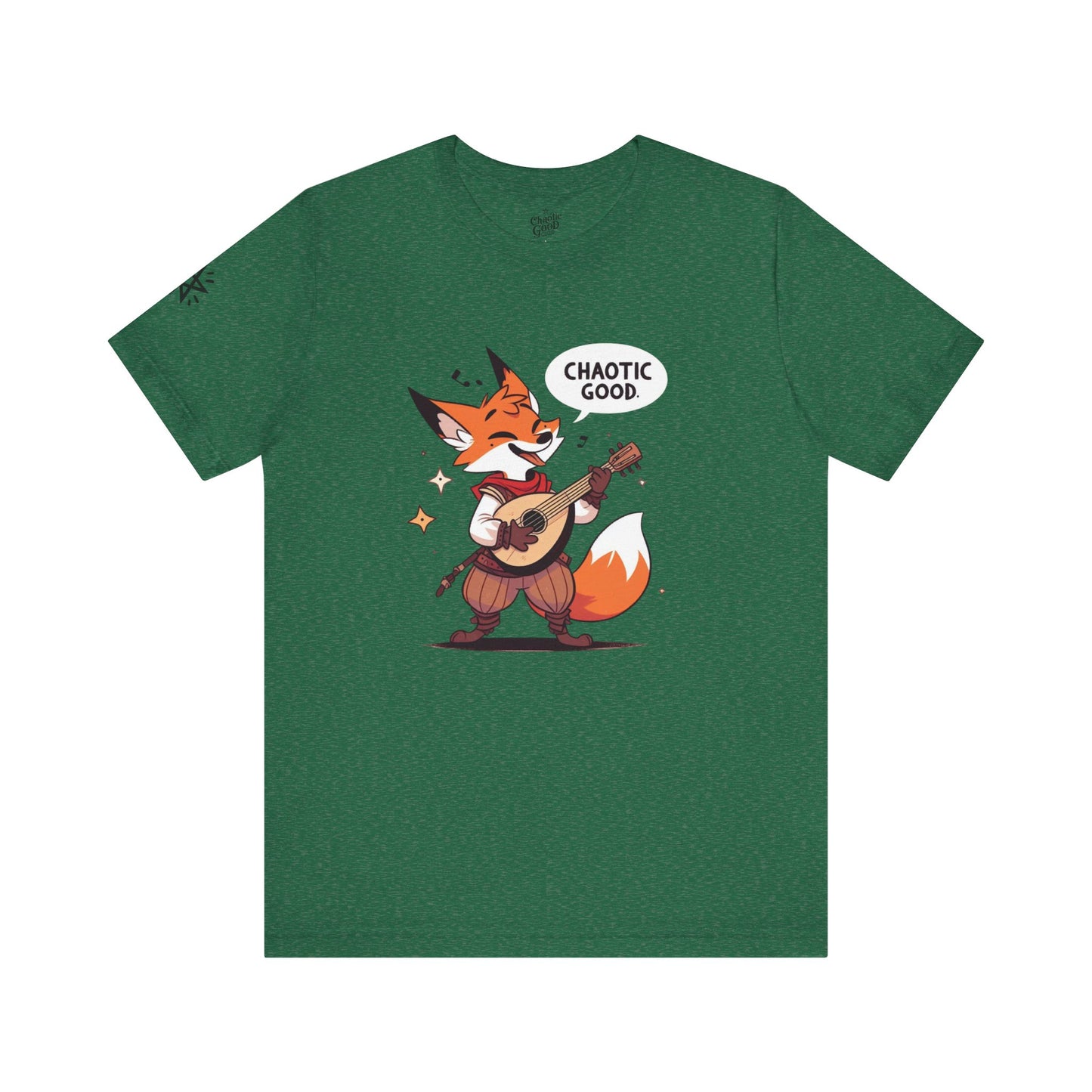 Chaotic Good Bardic Fox Short Sleeve Tee – Tell Your Story