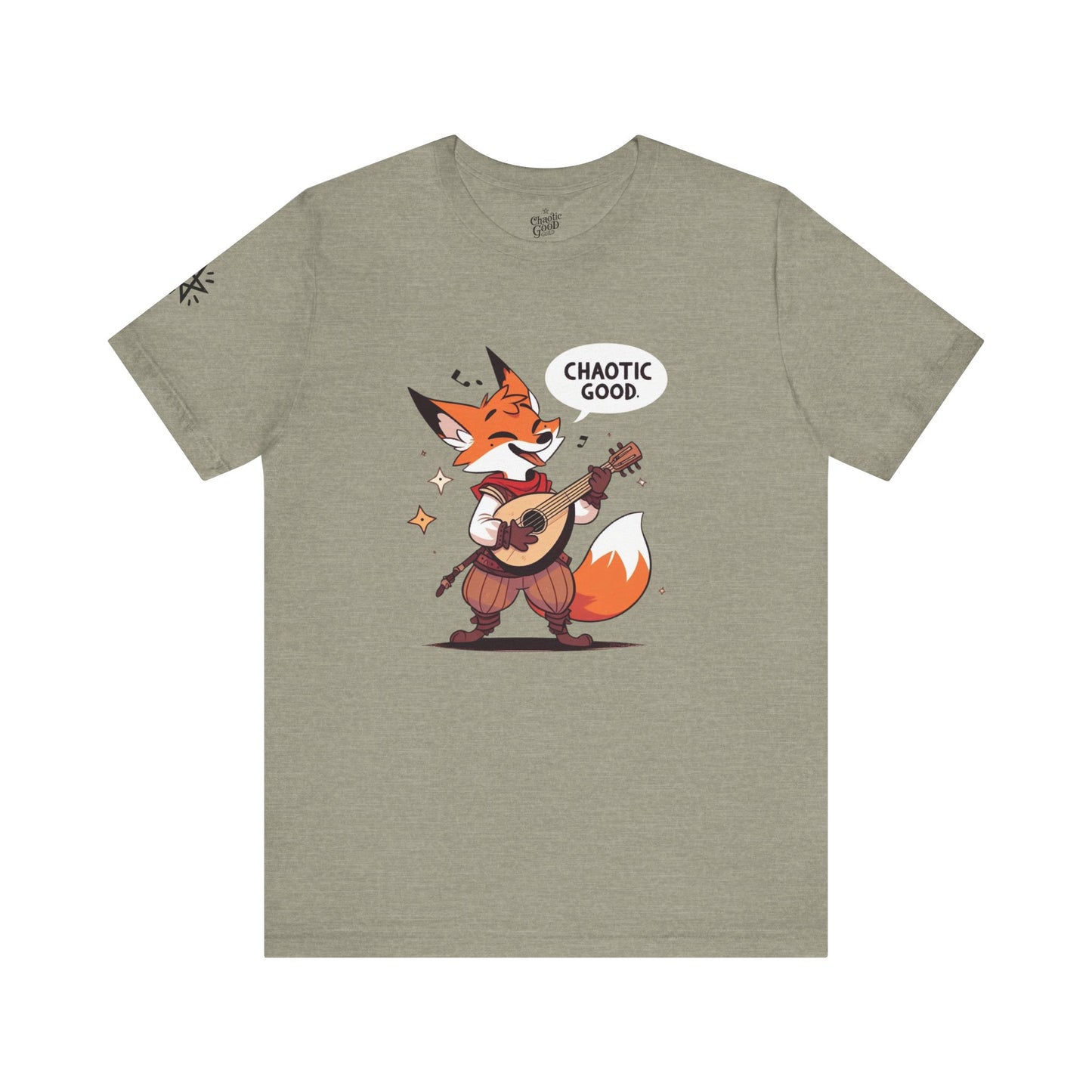 Chaotic Good Bardic Fox Short Sleeve Tee – Tell Your Story