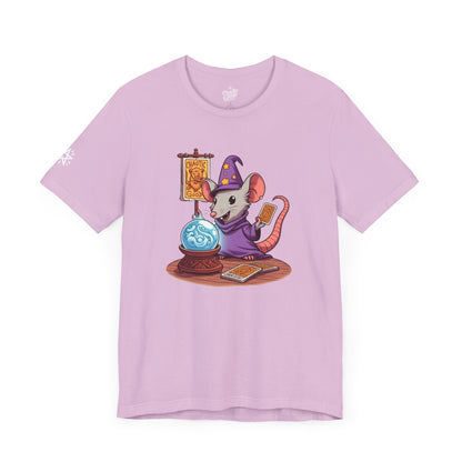 Chaotic Good Wizard Rat Short Sleeve Tee – Fortune Favors the Bold