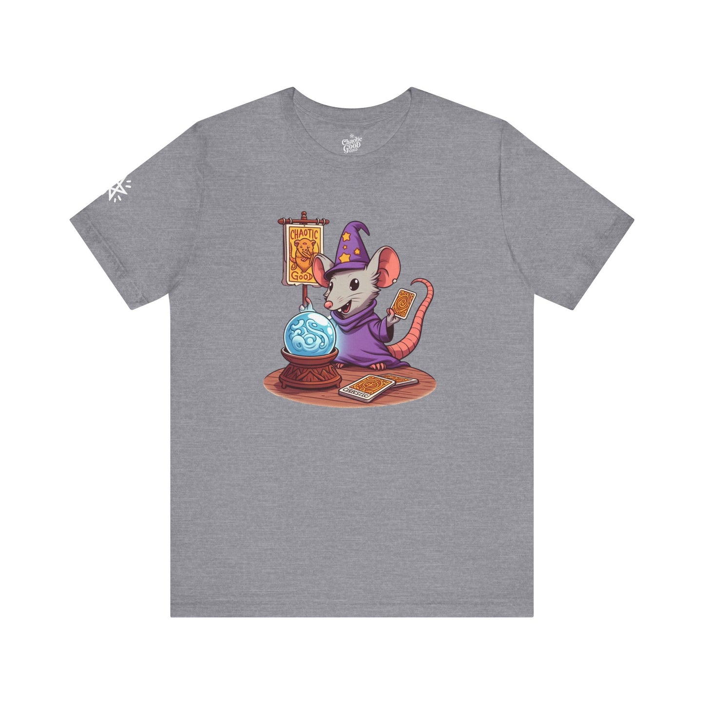 Chaotic Good Wizard Rat Short Sleeve Tee – Fortune Favors the Bold