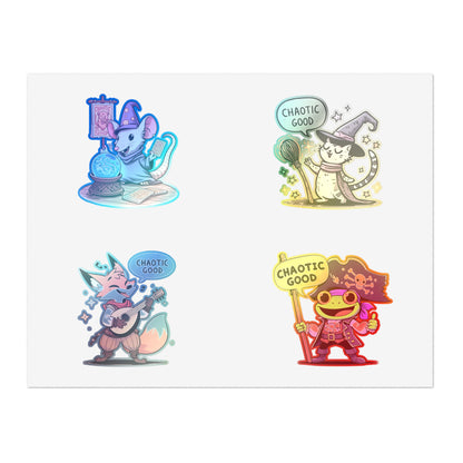 Chaotic Good Guild Sticker Sheet – Stickers for the Mischievous and Magical
