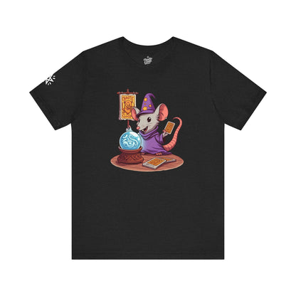 Chaotic Good Wizard Rat Short Sleeve Tee – Fortune Favors the Bold