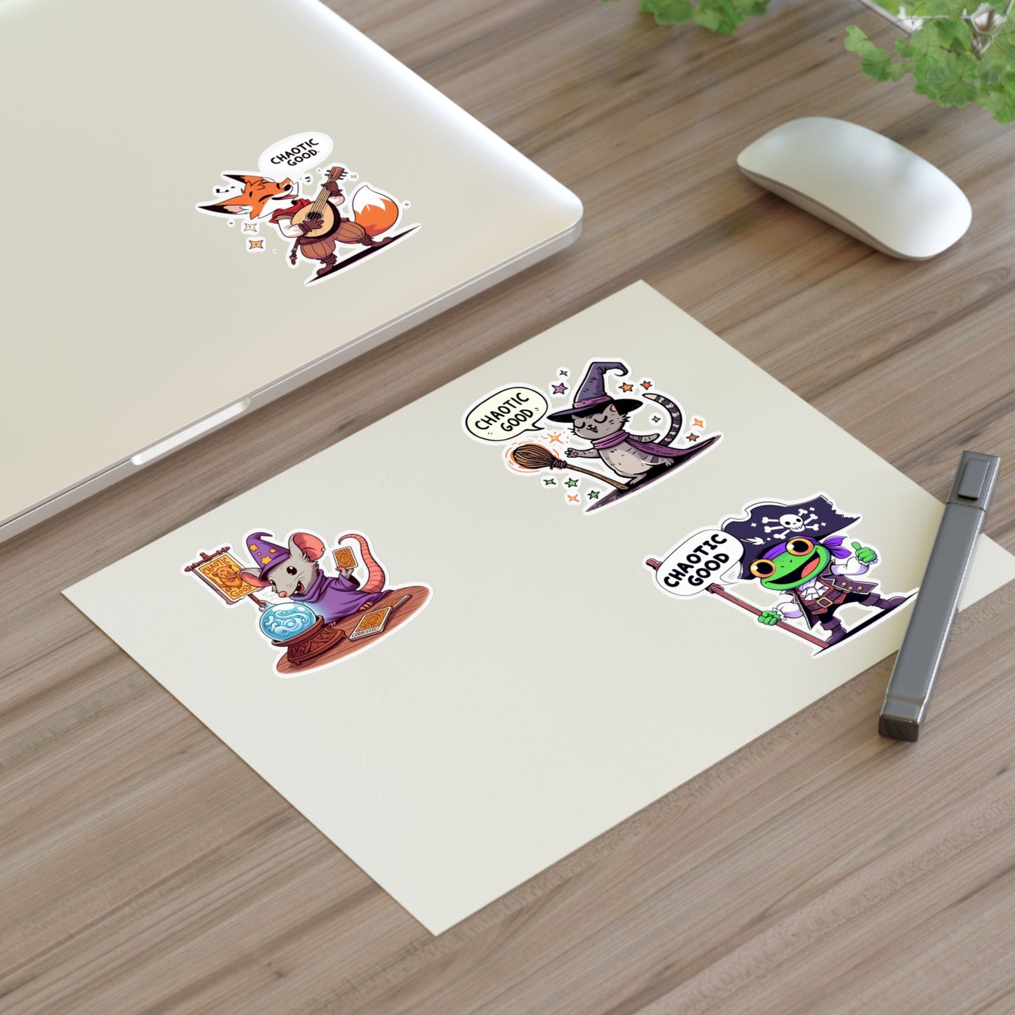 Chaotic Good Guild Sticker Sheet – Stickers for the Mischievous and Magical