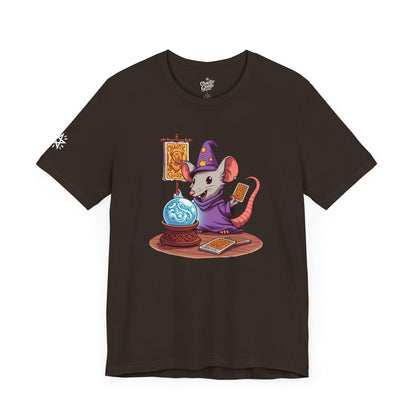 Chaotic Good Wizard Rat Short Sleeve Tee – Fortune Favors the Bold