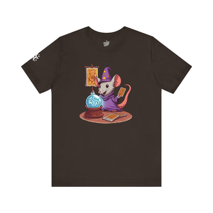 Chaotic Good Wizard Rat Short Sleeve Tee – Fortune Favors the Bold