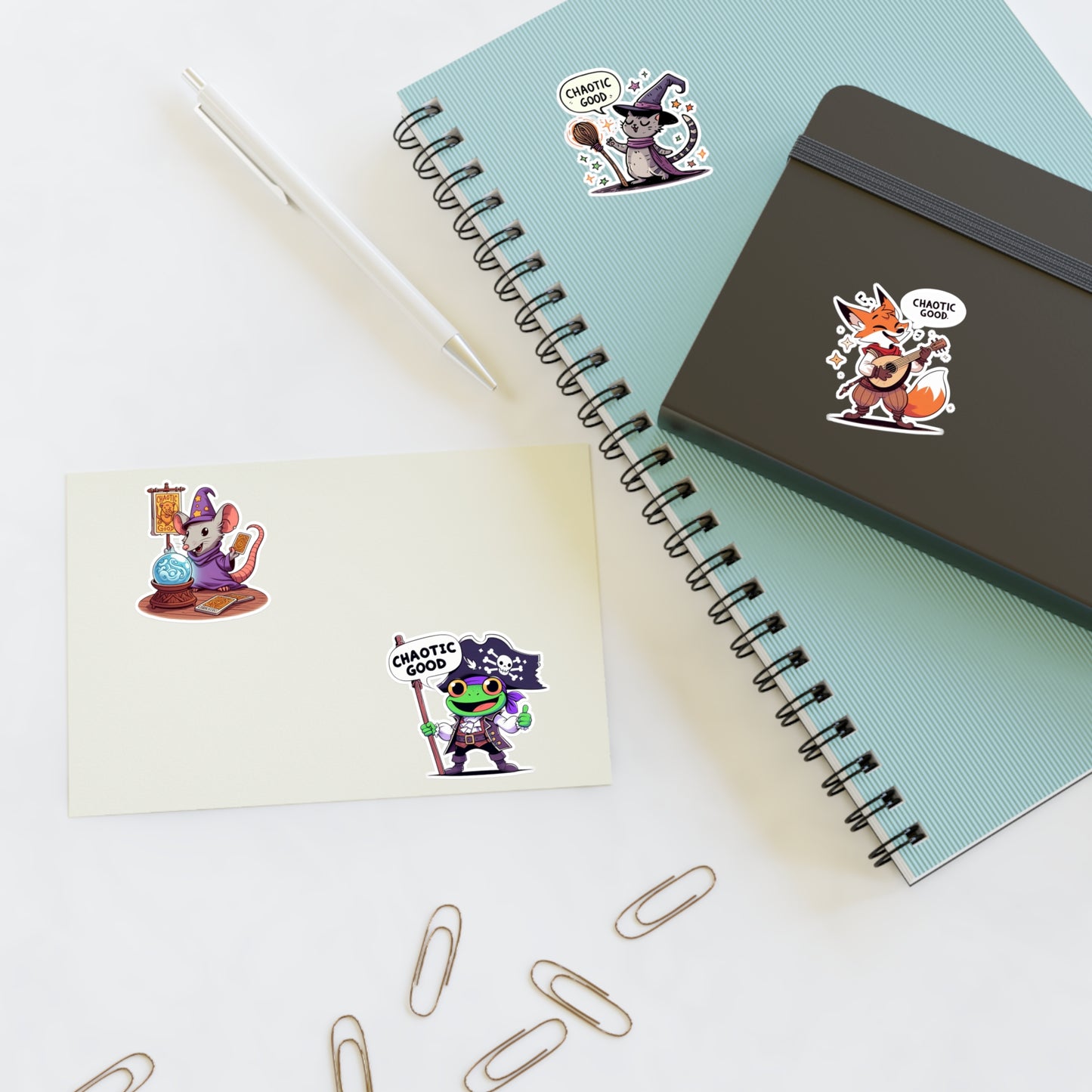 Chaotic Good Guild Sticker Sheet – Stickers for the Mischievous and Magical
