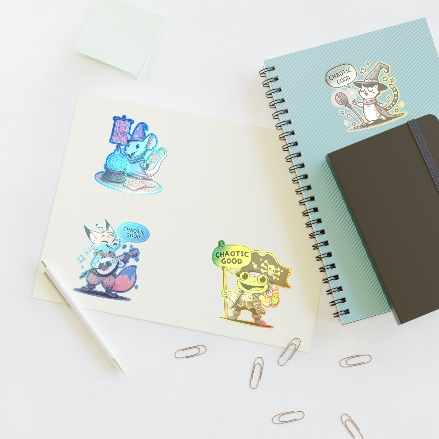 Chaotic Good Guild Sticker Sheet – Stickers for the Mischievous and Magical